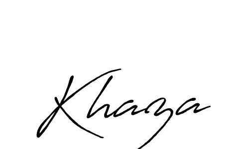 Once you've used our free online signature maker to create your best signature Antro_Vectra_Bolder style, it's time to enjoy all of the benefits that Khaza name signing documents. Khaza signature style 7 images and pictures png