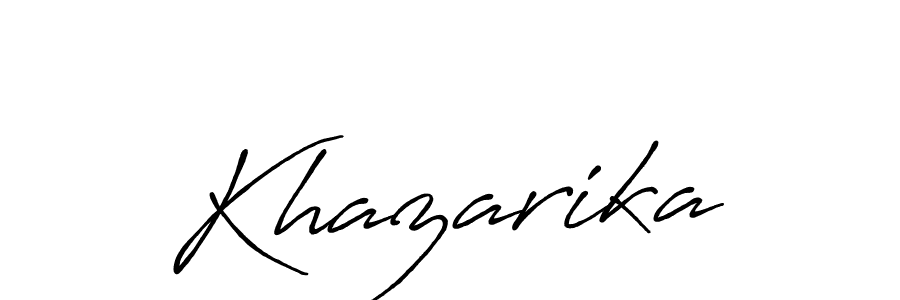 Make a beautiful signature design for name Khazarika. Use this online signature maker to create a handwritten signature for free. Khazarika signature style 7 images and pictures png