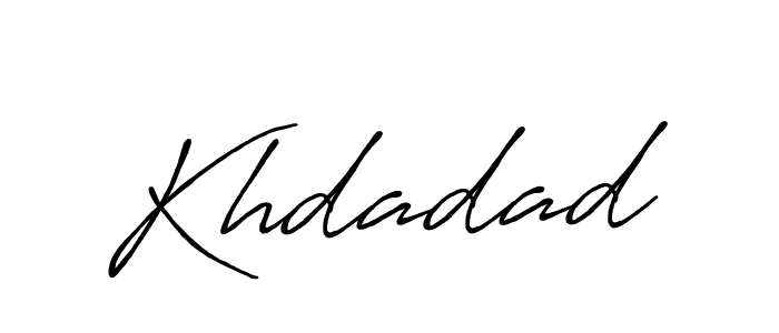 Also we have Khdadad name is the best signature style. Create professional handwritten signature collection using Antro_Vectra_Bolder autograph style. Khdadad signature style 7 images and pictures png