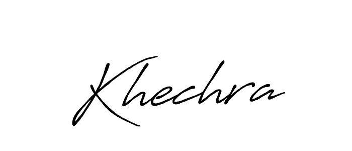 You should practise on your own different ways (Antro_Vectra_Bolder) to write your name (Khechra) in signature. don't let someone else do it for you. Khechra signature style 7 images and pictures png
