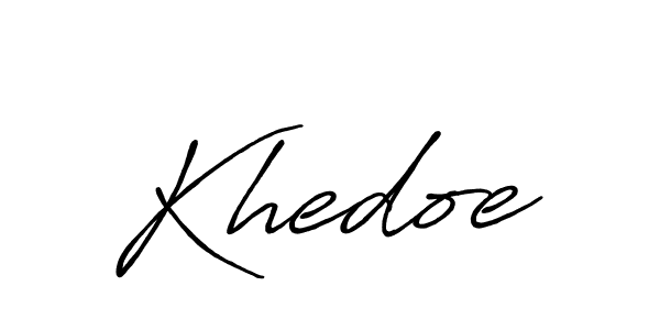 Design your own signature with our free online signature maker. With this signature software, you can create a handwritten (Antro_Vectra_Bolder) signature for name Khedoe. Khedoe signature style 7 images and pictures png