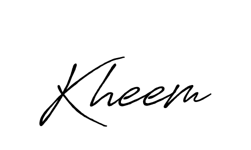 Make a beautiful signature design for name Kheem. With this signature (Antro_Vectra_Bolder) style, you can create a handwritten signature for free. Kheem signature style 7 images and pictures png