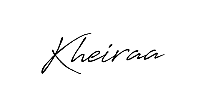 Create a beautiful signature design for name Kheiraa. With this signature (Antro_Vectra_Bolder) fonts, you can make a handwritten signature for free. Kheiraa signature style 7 images and pictures png