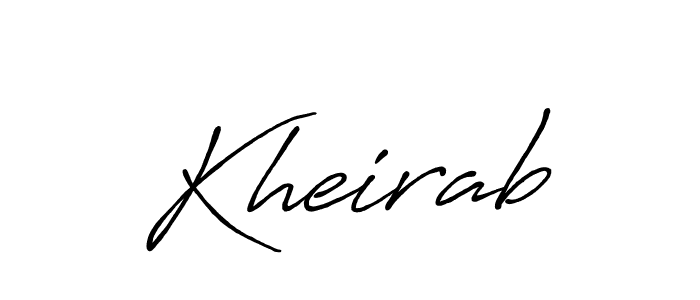 How to make Kheirab signature? Antro_Vectra_Bolder is a professional autograph style. Create handwritten signature for Kheirab name. Kheirab signature style 7 images and pictures png