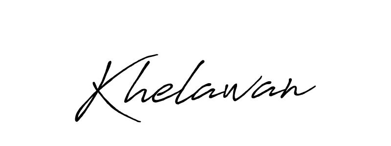 Create a beautiful signature design for name Khelawan. With this signature (Antro_Vectra_Bolder) fonts, you can make a handwritten signature for free. Khelawan signature style 7 images and pictures png