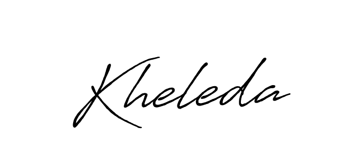 Design your own signature with our free online signature maker. With this signature software, you can create a handwritten (Antro_Vectra_Bolder) signature for name Kheleda. Kheleda signature style 7 images and pictures png