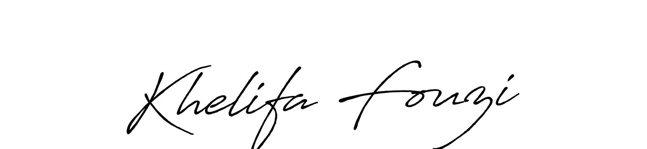 Also we have Khelifa Fouzi name is the best signature style. Create professional handwritten signature collection using Antro_Vectra_Bolder autograph style. Khelifa Fouzi signature style 7 images and pictures png