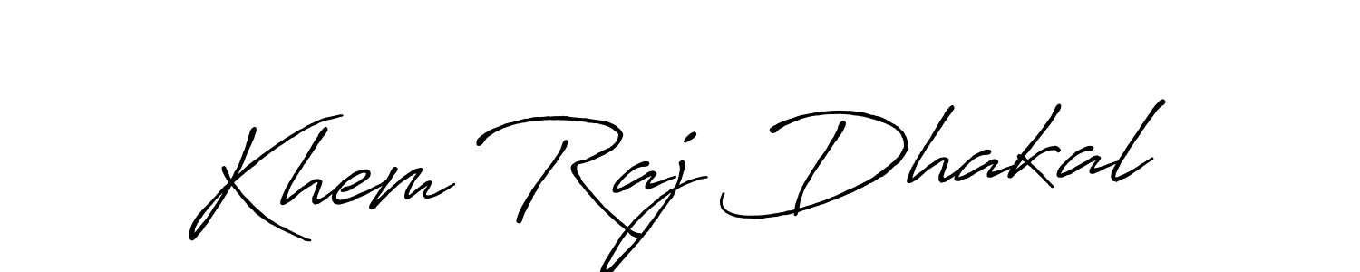 Also You can easily find your signature by using the search form. We will create Khem Raj Dhakal name handwritten signature images for you free of cost using Antro_Vectra_Bolder sign style. Khem Raj Dhakal signature style 7 images and pictures png