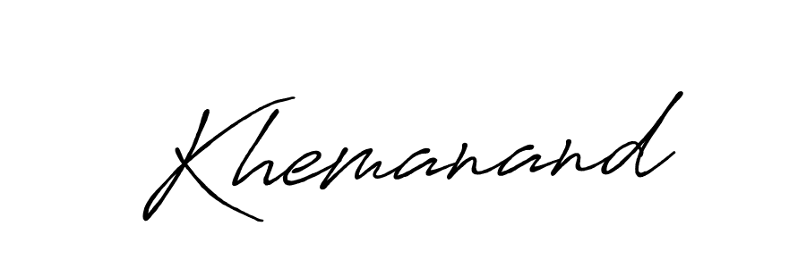 Here are the top 10 professional signature styles for the name Khemanand. These are the best autograph styles you can use for your name. Khemanand signature style 7 images and pictures png