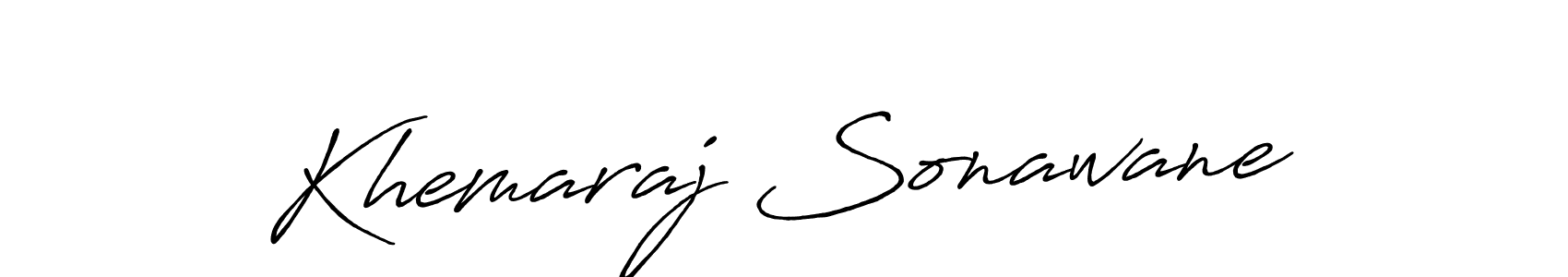 Also You can easily find your signature by using the search form. We will create Khemaraj Sonawane name handwritten signature images for you free of cost using Antro_Vectra_Bolder sign style. Khemaraj Sonawane signature style 7 images and pictures png