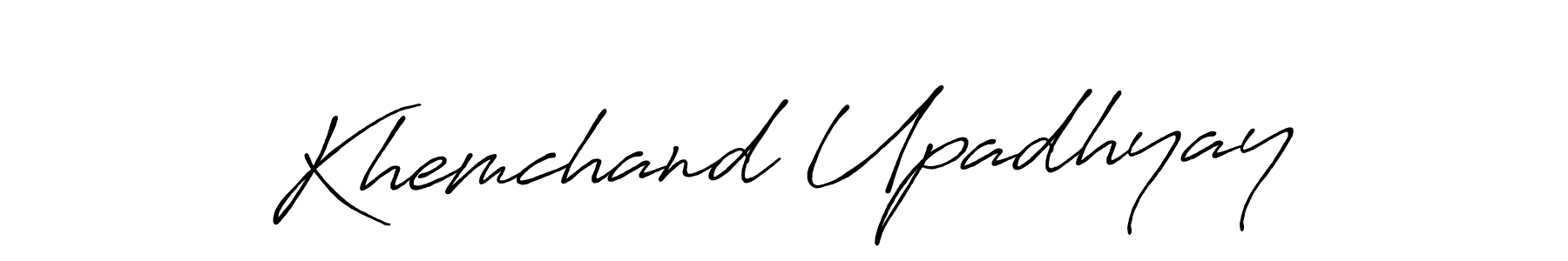 Design your own signature with our free online signature maker. With this signature software, you can create a handwritten (Antro_Vectra_Bolder) signature for name Khemchand Upadhyay. Khemchand Upadhyay signature style 7 images and pictures png