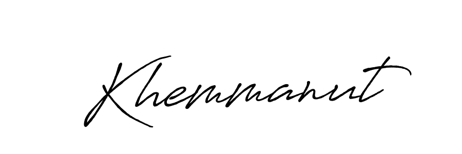 Also You can easily find your signature by using the search form. We will create Khemmanut name handwritten signature images for you free of cost using Antro_Vectra_Bolder sign style. Khemmanut signature style 7 images and pictures png