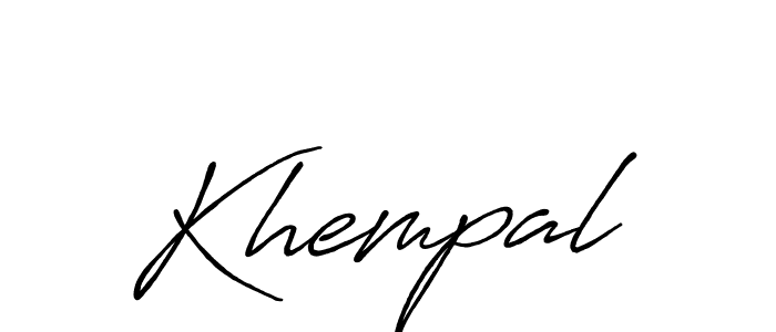 Make a beautiful signature design for name Khempal. Use this online signature maker to create a handwritten signature for free. Khempal signature style 7 images and pictures png