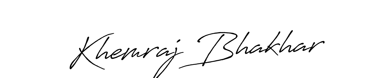 Make a beautiful signature design for name Khemraj Bhakhar. Use this online signature maker to create a handwritten signature for free. Khemraj Bhakhar signature style 7 images and pictures png