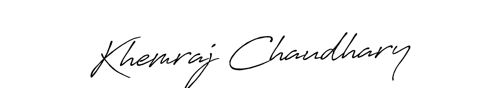 Similarly Antro_Vectra_Bolder is the best handwritten signature design. Signature creator online .You can use it as an online autograph creator for name Khemraj Chaudhary. Khemraj Chaudhary signature style 7 images and pictures png