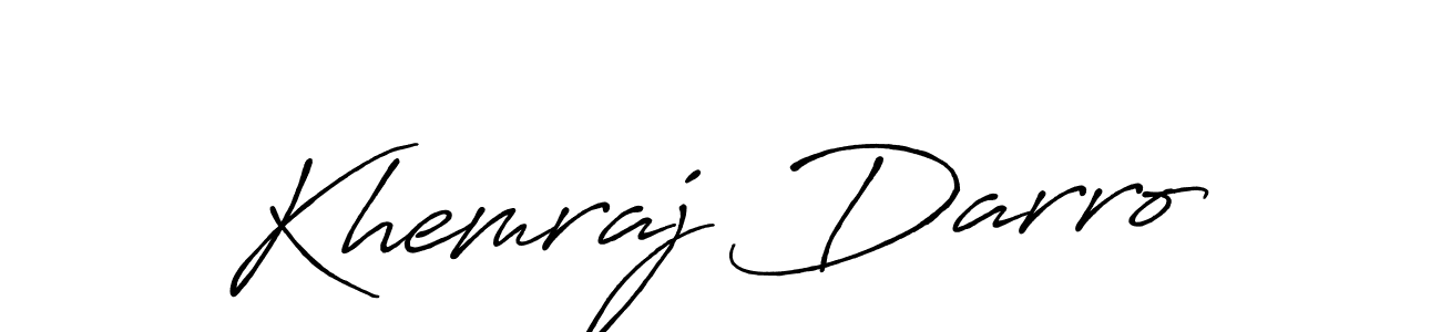 Make a beautiful signature design for name Khemraj Darro. Use this online signature maker to create a handwritten signature for free. Khemraj Darro signature style 7 images and pictures png