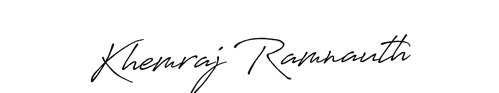 Here are the top 10 professional signature styles for the name Khemraj Ramnauth. These are the best autograph styles you can use for your name. Khemraj Ramnauth signature style 7 images and pictures png