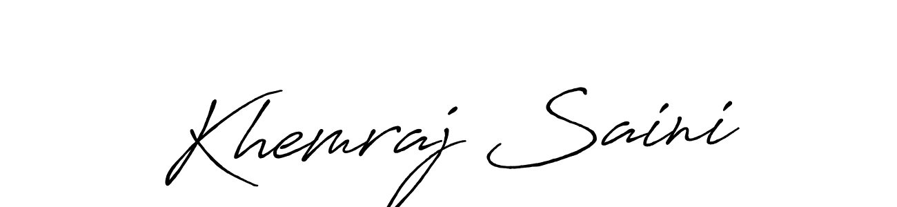 if you are searching for the best signature style for your name Khemraj Saini. so please give up your signature search. here we have designed multiple signature styles  using Antro_Vectra_Bolder. Khemraj Saini signature style 7 images and pictures png