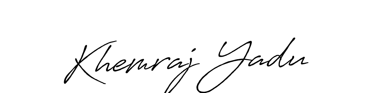 Make a beautiful signature design for name Khemraj Yadu. Use this online signature maker to create a handwritten signature for free. Khemraj Yadu signature style 7 images and pictures png