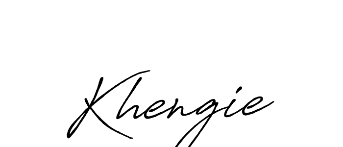 Design your own signature with our free online signature maker. With this signature software, you can create a handwritten (Antro_Vectra_Bolder) signature for name Khengie. Khengie signature style 7 images and pictures png