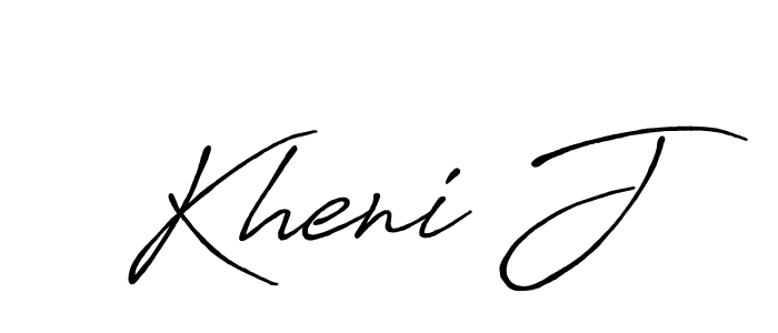 Best and Professional Signature Style for Kheni J. Antro_Vectra_Bolder Best Signature Style Collection. Kheni J signature style 7 images and pictures png