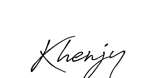 Here are the top 10 professional signature styles for the name Khenjy. These are the best autograph styles you can use for your name. Khenjy signature style 7 images and pictures png