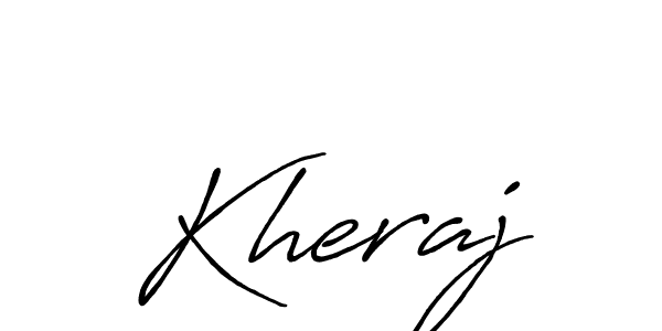 Antro_Vectra_Bolder is a professional signature style that is perfect for those who want to add a touch of class to their signature. It is also a great choice for those who want to make their signature more unique. Get Kheraj name to fancy signature for free. Kheraj signature style 7 images and pictures png