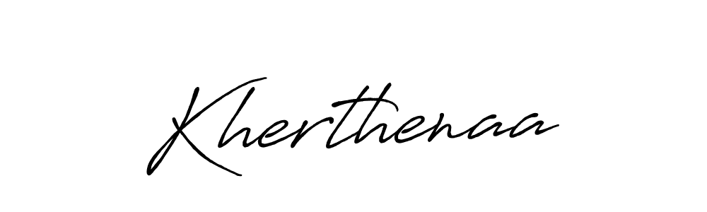 if you are searching for the best signature style for your name Kherthenaa. so please give up your signature search. here we have designed multiple signature styles  using Antro_Vectra_Bolder. Kherthenaa signature style 7 images and pictures png