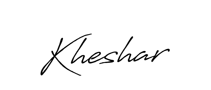 Also we have Kheshar name is the best signature style. Create professional handwritten signature collection using Antro_Vectra_Bolder autograph style. Kheshar signature style 7 images and pictures png