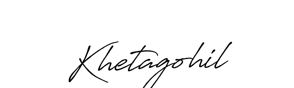 Also we have Khetagohil name is the best signature style. Create professional handwritten signature collection using Antro_Vectra_Bolder autograph style. Khetagohil signature style 7 images and pictures png