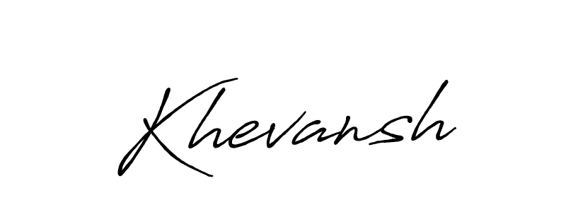 Best and Professional Signature Style for Khevansh. Antro_Vectra_Bolder Best Signature Style Collection. Khevansh signature style 7 images and pictures png