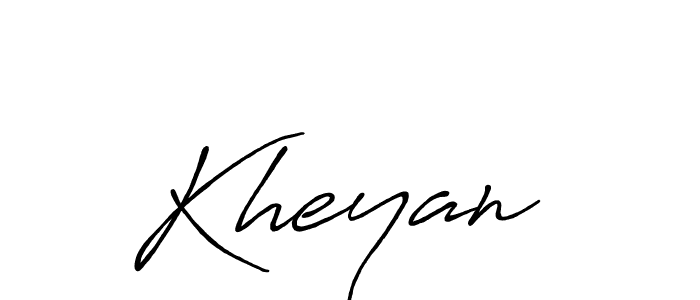 How to make Kheyan  name signature. Use Antro_Vectra_Bolder style for creating short signs online. This is the latest handwritten sign. Kheyan  signature style 7 images and pictures png