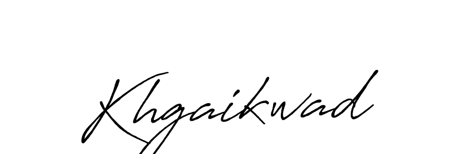 Make a beautiful signature design for name Khgaikwad. With this signature (Antro_Vectra_Bolder) style, you can create a handwritten signature for free. Khgaikwad signature style 7 images and pictures png