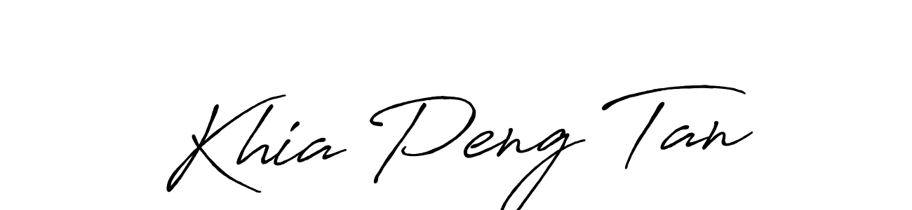 The best way (Antro_Vectra_Bolder) to make a short signature is to pick only two or three words in your name. The name Khia Peng Tan include a total of six letters. For converting this name. Khia Peng Tan signature style 7 images and pictures png