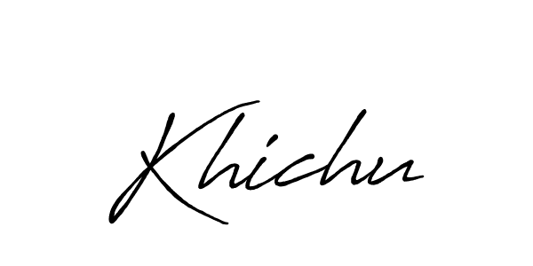 Best and Professional Signature Style for Khichu. Antro_Vectra_Bolder Best Signature Style Collection. Khichu signature style 7 images and pictures png