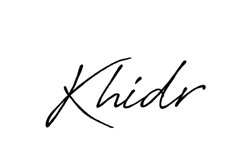 It looks lik you need a new signature style for name Khidr. Design unique handwritten (Antro_Vectra_Bolder) signature with our free signature maker in just a few clicks. Khidr signature style 7 images and pictures png