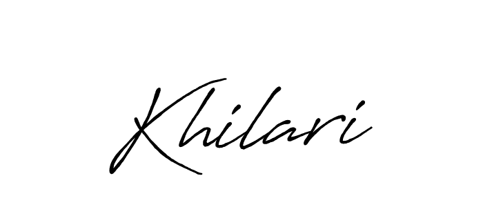 How to Draw Khilari signature style? Antro_Vectra_Bolder is a latest design signature styles for name Khilari. Khilari signature style 7 images and pictures png