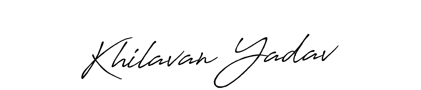 You can use this online signature creator to create a handwritten signature for the name Khilavan Yadav. This is the best online autograph maker. Khilavan Yadav signature style 7 images and pictures png