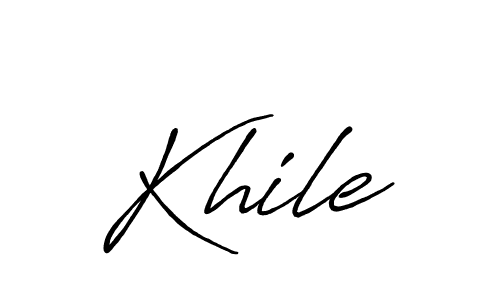 Khile stylish signature style. Best Handwritten Sign (Antro_Vectra_Bolder) for my name. Handwritten Signature Collection Ideas for my name Khile. Khile signature style 7 images and pictures png