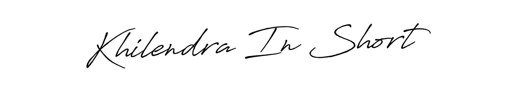 This is the best signature style for the Khilendra In Short name. Also you like these signature font (Antro_Vectra_Bolder). Mix name signature. Khilendra In Short signature style 7 images and pictures png