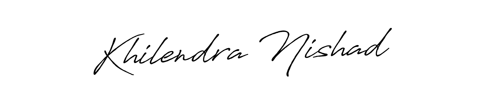 Make a beautiful signature design for name Khilendra Nishad. Use this online signature maker to create a handwritten signature for free. Khilendra Nishad signature style 7 images and pictures png