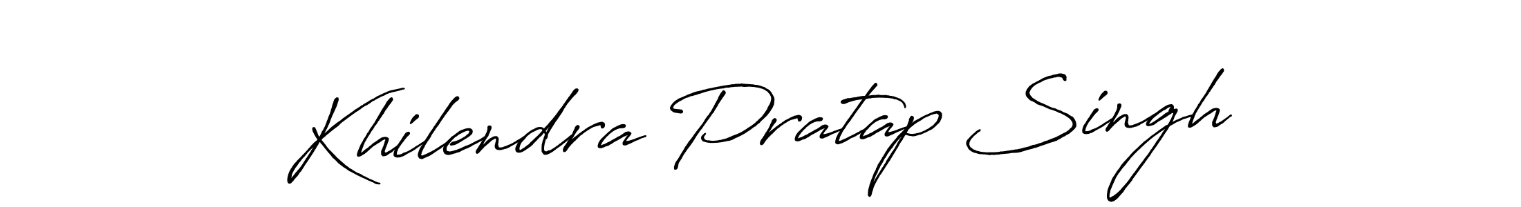 How to make Khilendra Pratap Singh signature? Antro_Vectra_Bolder is a professional autograph style. Create handwritten signature for Khilendra Pratap Singh name. Khilendra Pratap Singh signature style 7 images and pictures png