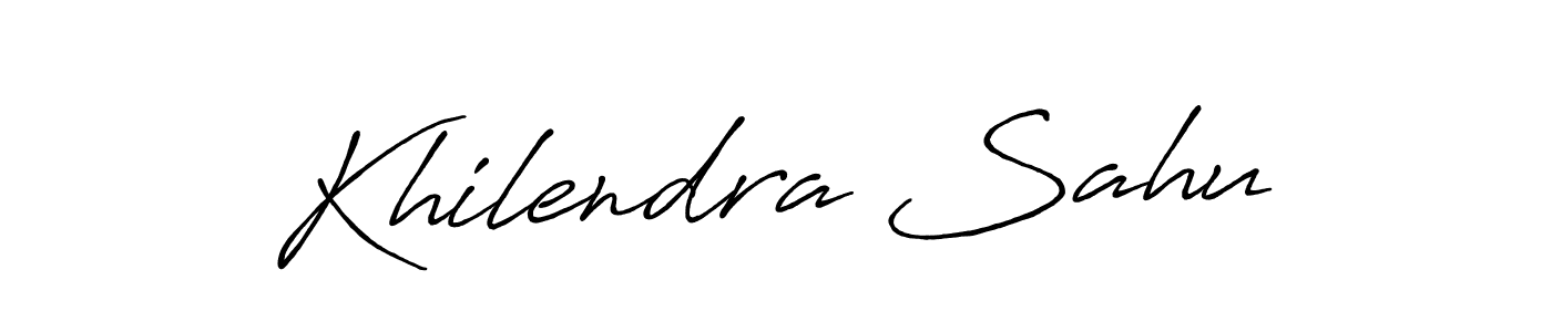 Make a beautiful signature design for name Khilendra Sahu. Use this online signature maker to create a handwritten signature for free. Khilendra Sahu signature style 7 images and pictures png