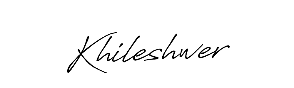 This is the best signature style for the Khileshwer name. Also you like these signature font (Antro_Vectra_Bolder). Mix name signature. Khileshwer signature style 7 images and pictures png