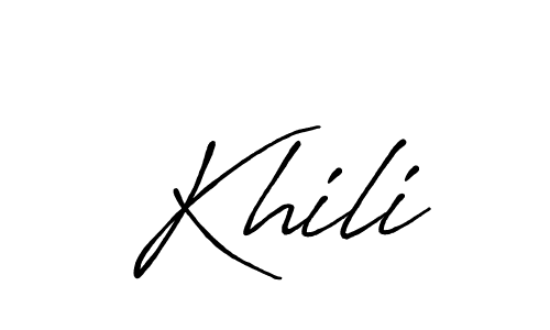 It looks lik you need a new signature style for name Khili. Design unique handwritten (Antro_Vectra_Bolder) signature with our free signature maker in just a few clicks. Khili signature style 7 images and pictures png