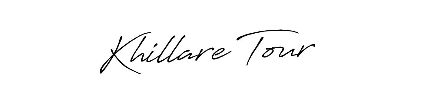 How to Draw Khillare Tour  signature style? Antro_Vectra_Bolder is a latest design signature styles for name Khillare Tour . Khillare Tour  signature style 7 images and pictures png