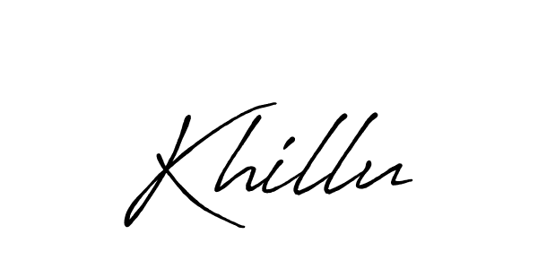 Make a beautiful signature design for name Khillu. Use this online signature maker to create a handwritten signature for free. Khillu signature style 7 images and pictures png