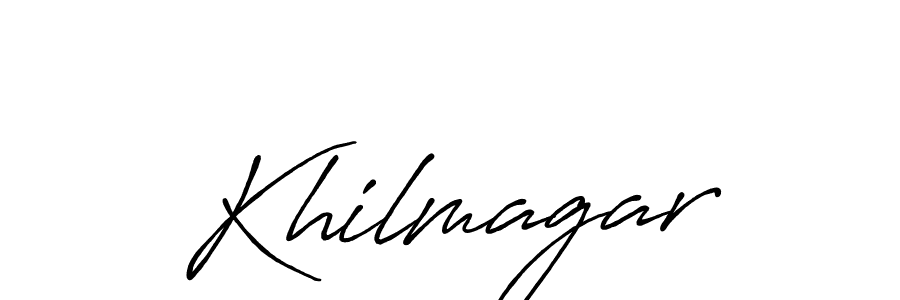 How to make Khilmagar signature? Antro_Vectra_Bolder is a professional autograph style. Create handwritten signature for Khilmagar name. Khilmagar signature style 7 images and pictures png