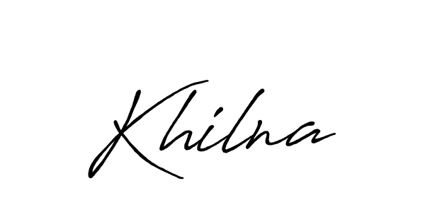if you are searching for the best signature style for your name Khilna. so please give up your signature search. here we have designed multiple signature styles  using Antro_Vectra_Bolder. Khilna signature style 7 images and pictures png