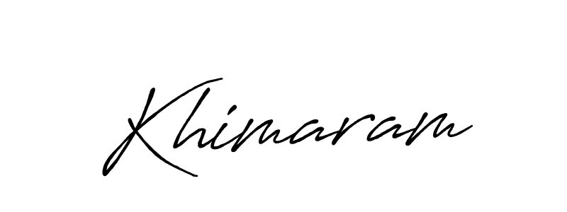 Similarly Antro_Vectra_Bolder is the best handwritten signature design. Signature creator online .You can use it as an online autograph creator for name Khimaram. Khimaram signature style 7 images and pictures png